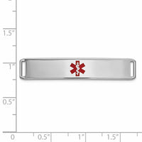 Thumbnail for 14K Epoxy Enameled Medical ID Ctr Plate # 819