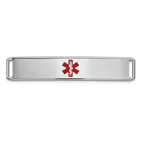 Thumbnail for 14K Epoxy Enameled Medical ID Ctr Plate # 819