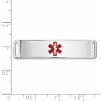 Thumbnail for 14K Epoxy Enameled Medical ID Ctr Plate # 820