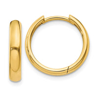 Thumbnail for 14k Round Hinged Hoop Earrings