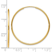 Thumbnail for 14k 1.25mm Endless Hoop Earring