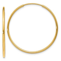 Thumbnail for 14k 1.25mm Endless Hoop Earring