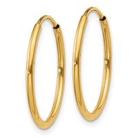 Thumbnail for 14k 1.25mm Endless Hoop Earring