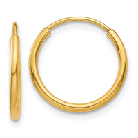 Thumbnail for 14k 1.25mm Endless Hoop Earring