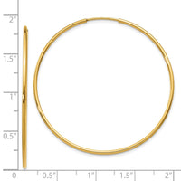 Thumbnail for 14k 1.25mm Endless Hoop Earring