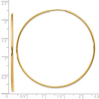 Thumbnail for 14k 1.25mm Endless Hoop Earring