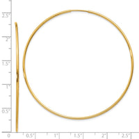 Thumbnail for 14k 1.25mm Endless Hoop Earring