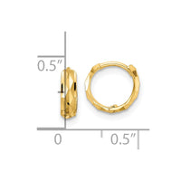Thumbnail for 14k D/C Hinged Hoop Earrings