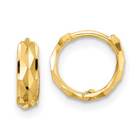 Thumbnail for 14k D/C Hinged Hoop Earrings