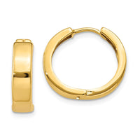 Thumbnail for 14k Round Hinged Hoop Earrings