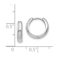 Thumbnail for 14k White Gold Hinged Hoop Earrings