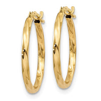 Thumbnail for 14k Twist Hoop Earrings