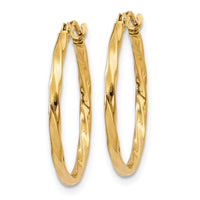 Thumbnail for 14k Twist Hoop Earrings