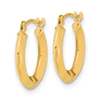 Thumbnail for 14k Polished Knife Edge Hoops