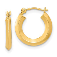Thumbnail for 14k Polished Knife Edge Hoops