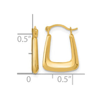 Thumbnail for 14k Polished Hollow Fancy Hoops