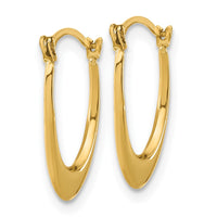 Thumbnail for 14k Polished Hollow U-Shaped Hoops
