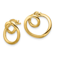 Thumbnail for 14k Polished Circle Earrings