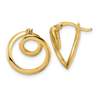 Thumbnail for 14k Polished Circle Earrings
