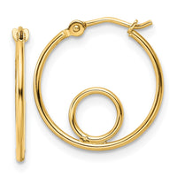 Thumbnail for 14k Polished Hoop Earrings
