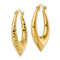 Thumbnail for 14k D/C Hoop Earring