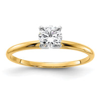 Thumbnail for 14k 1/2ct. G H I True Light Round Moissanite Solitaire Ring