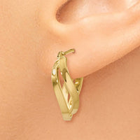Thumbnail for 14k Twisted Hoop Earrings