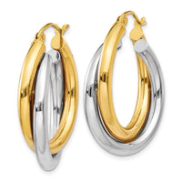 Thumbnail for 14k Double Hoop Earrings