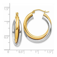 Thumbnail for 14k Double Hoop Earrings