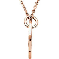 Thumbnail for 14K Rose 12.7mm Posh Mommy® Engravable Mini Disc Pendant  STULLER Default Title  