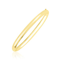 Thumbnail for 10k Yellow Gold Dome Style Shiny Bangle Bangles Angelucci Jewelry   