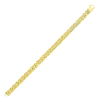 Thumbnail for 14k Yellow Gold Byzantine Style Chain Bracelet Bracelets Angelucci Jewelry   