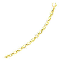 Thumbnail for 14k Yellow Gold Cable Chain Design Bracelet Bracelets Angelucci Jewelry   