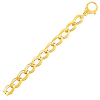 Thumbnail for 14k Yellow Gold Curb Style Bracelet Bracelets Angelucci Jewelry   