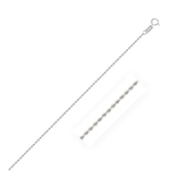 Thumbnail for 10k Yellow Gold Solid Diamond Cut Rope Chain 1.25mm Chains Angelucci Jewelry   