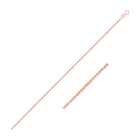 Thumbnail for 14k Rose Gold Cable Link Chain 0.5mm Chains Angelucci Jewelry   