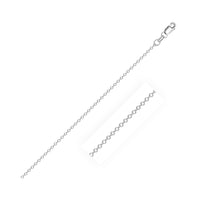 Thumbnail for 14k White Cable Link Chain 0.8mm Chains Angelucci Jewelry   