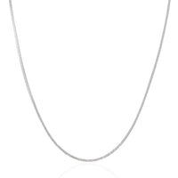 Thumbnail for 14k White Gold Foxtail 1.0mm Chain Chains Angelucci Jewelry   