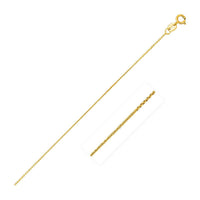 Thumbnail for 14k Yellow Gold Cable Link Chain 0.8mm Chains Angelucci Jewelry   