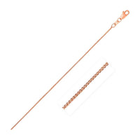 Thumbnail for 10k Rose Gold Wheat Chain 0.6mm Chains Angelucci Jewelry   