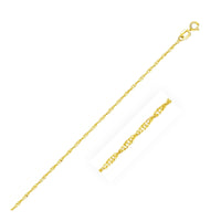 Thumbnail for 10k Yellow Gold Singapore Chain 1.0mm Chains Angelucci Jewelry   
