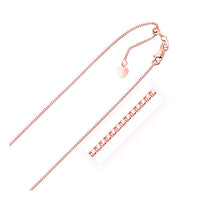 Thumbnail for 14k Rose Gold Adjustable Box Chain 0.85mm Chains Angelucci Jewelry   