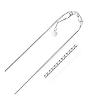 Thumbnail for Sterlng Silver 1.4mm Adjustable Box Chain Chains Angelucci Jewelry   