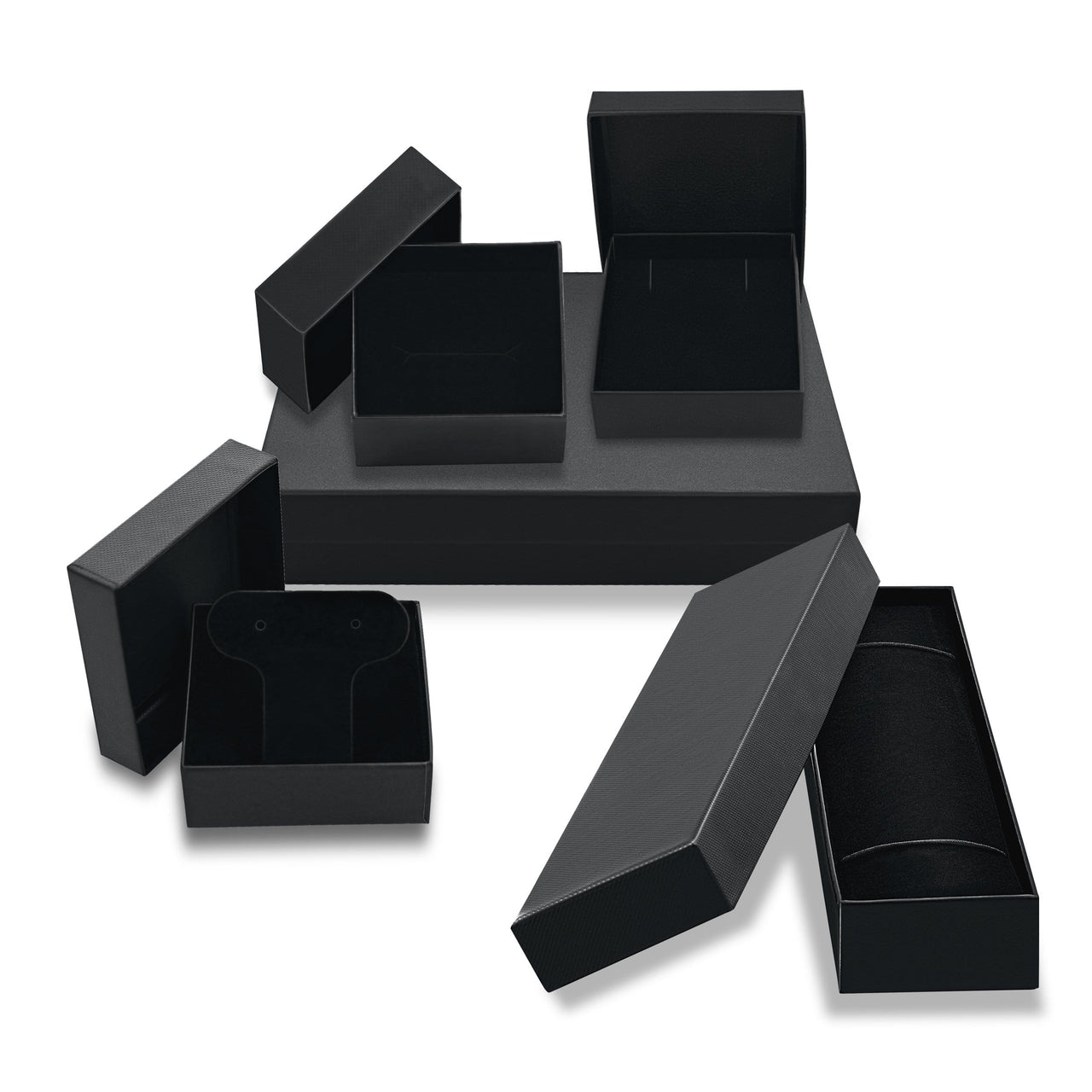 Sterling Silver Drop Earrings with a Puffed Open Heart Design Earrings Angelucci Jewelry   