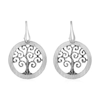 Thumbnail for Tree of Life Cutout Earrings in Sterling Silver Earrings Angelucci Jewelry   