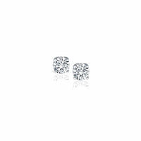 Thumbnail for 14k White Gold Diamond Four Prong Stud Earrings (1/4 cttw) Earrings Angelucci Jewelry   