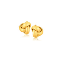 Thumbnail for 10k Yellow Gold Love Knot Stud Earrings Earrings Angelucci Jewelry   