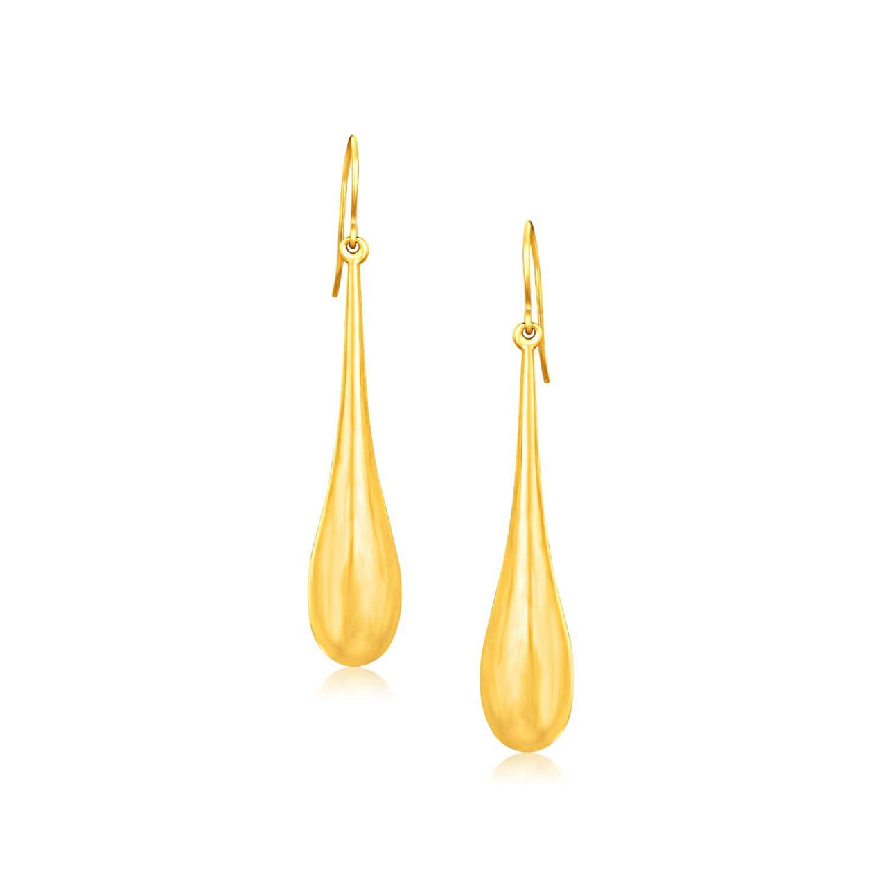14k Yellow Gold Dramatic Drop Earrings Earrings Angelucci Jewelry   