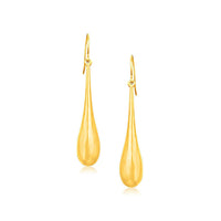 Thumbnail for 14k Yellow Gold Dramatic Drop Earrings Earrings Angelucci Jewelry   