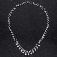 Thumbnail for 1.32 Ct Stunning Rhodium Necklace with CZ Charms Necklaces JGI   